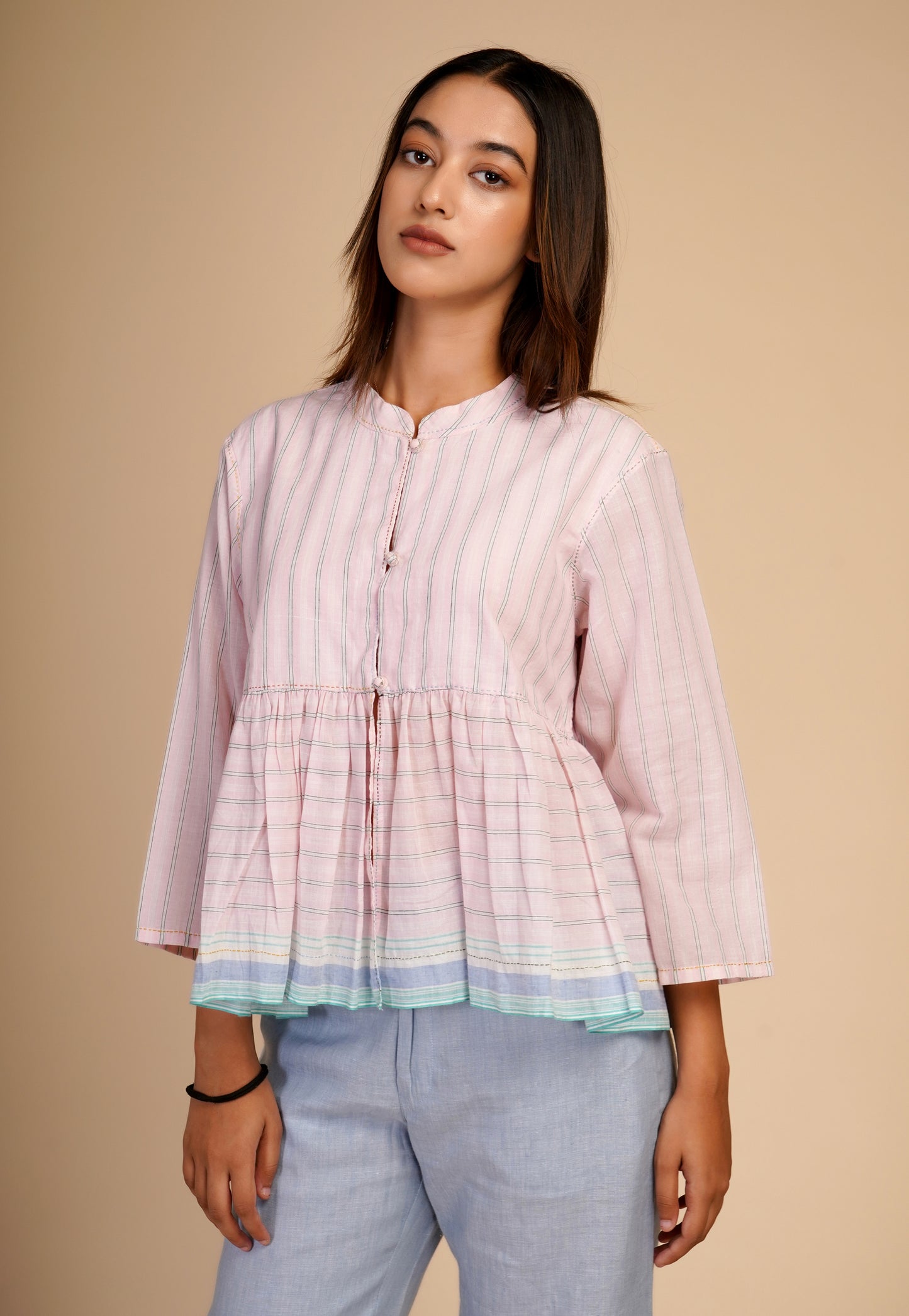 बाज़ार | BAZAR fine cotton shrug top