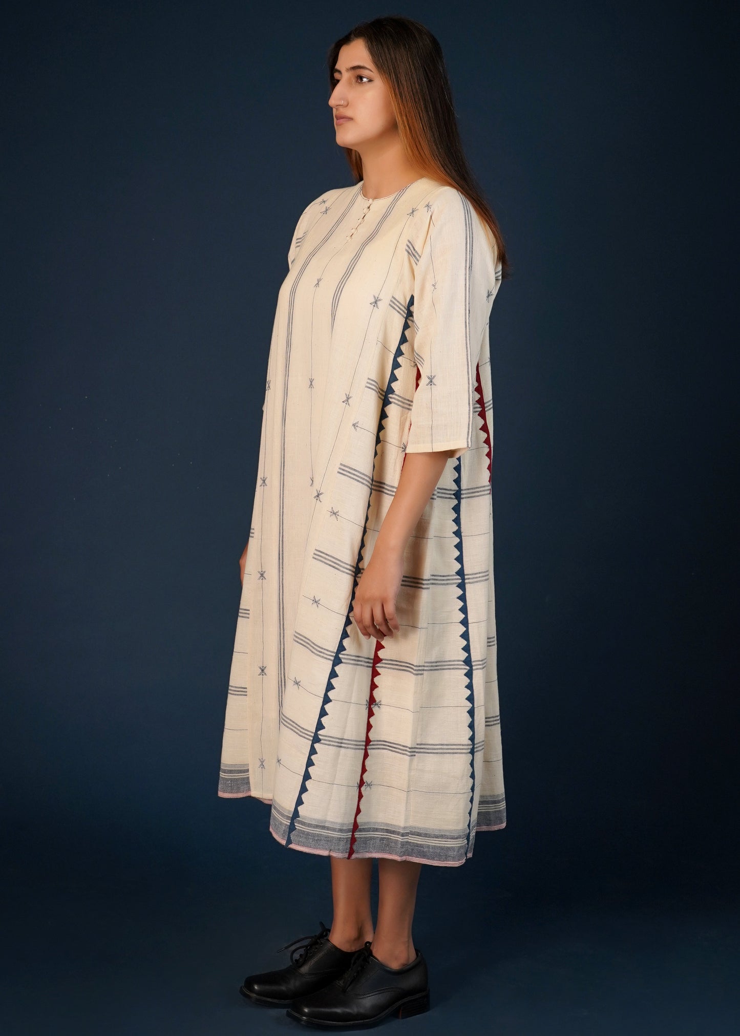 Chand, organic ctn bhujodi kali dress