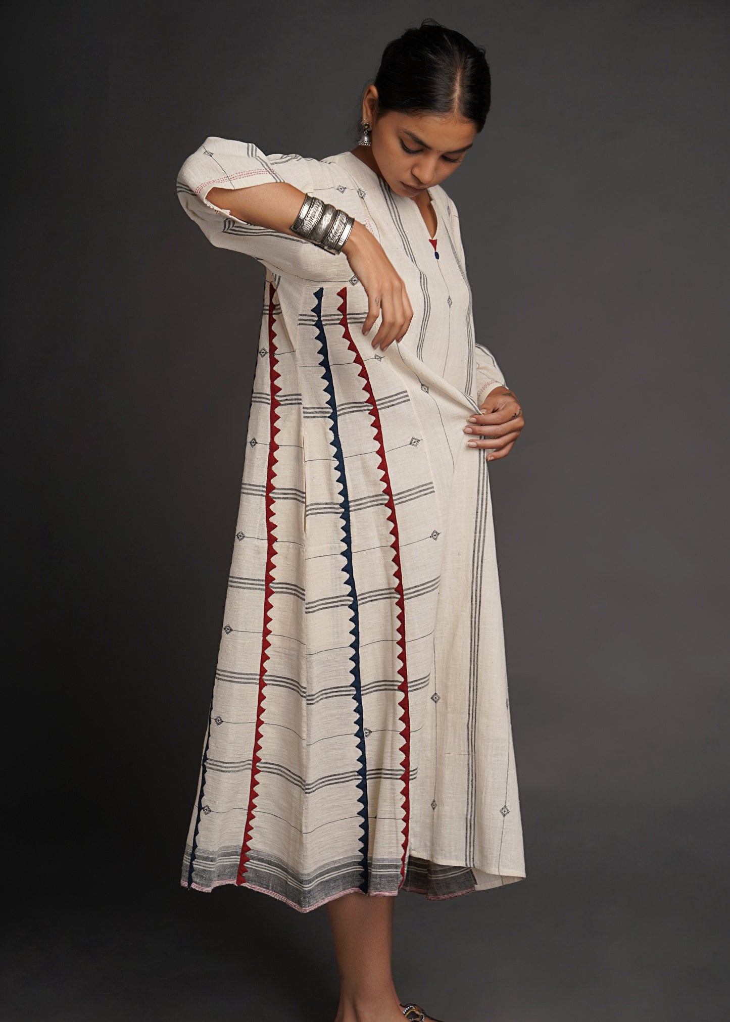 Chand, organic ctn bhujodi kali dress