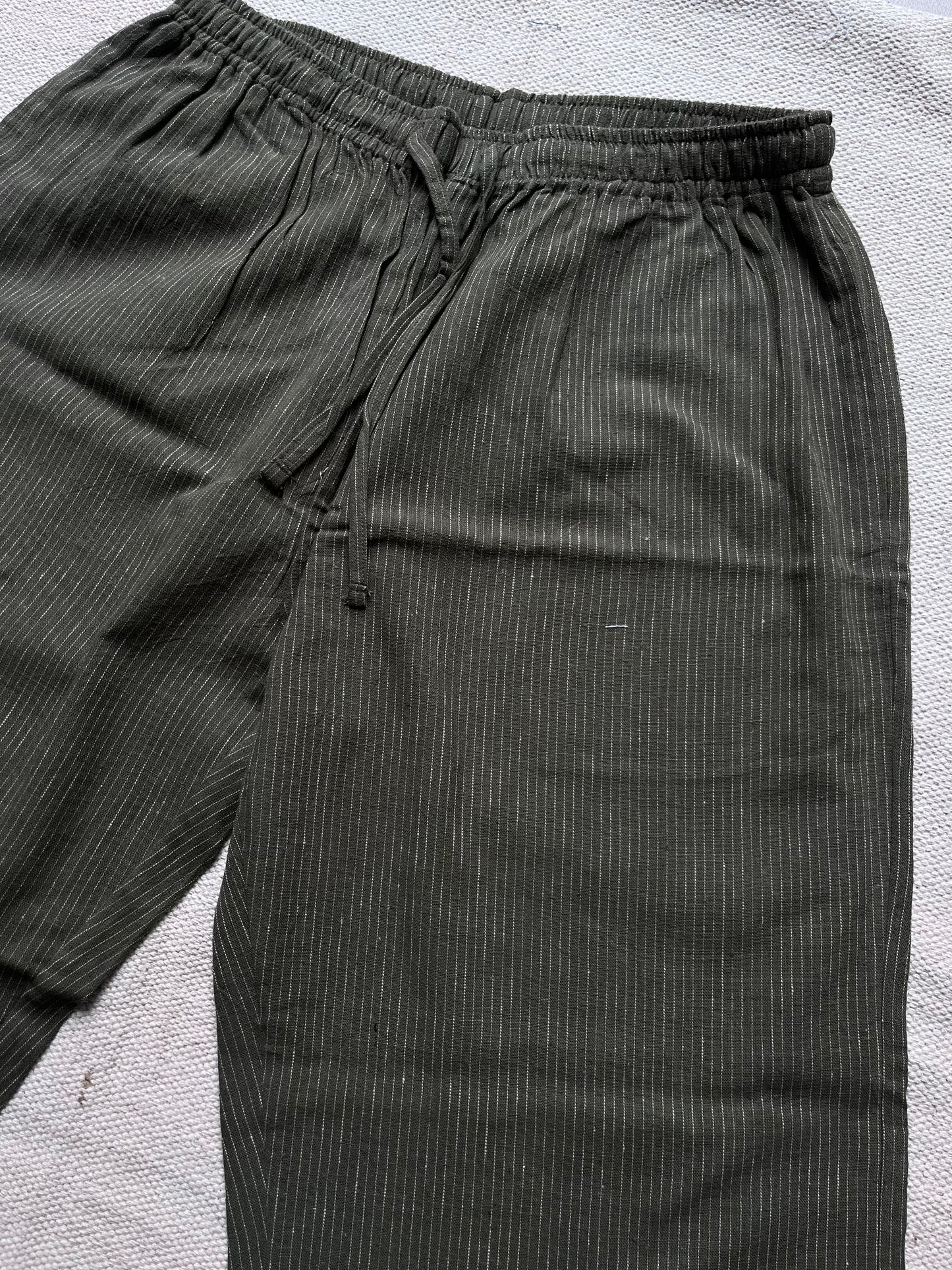 Olive pants comfort fit