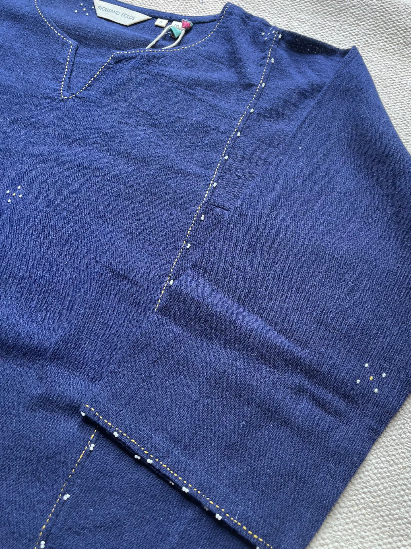 Maya indigo tangaliya dress