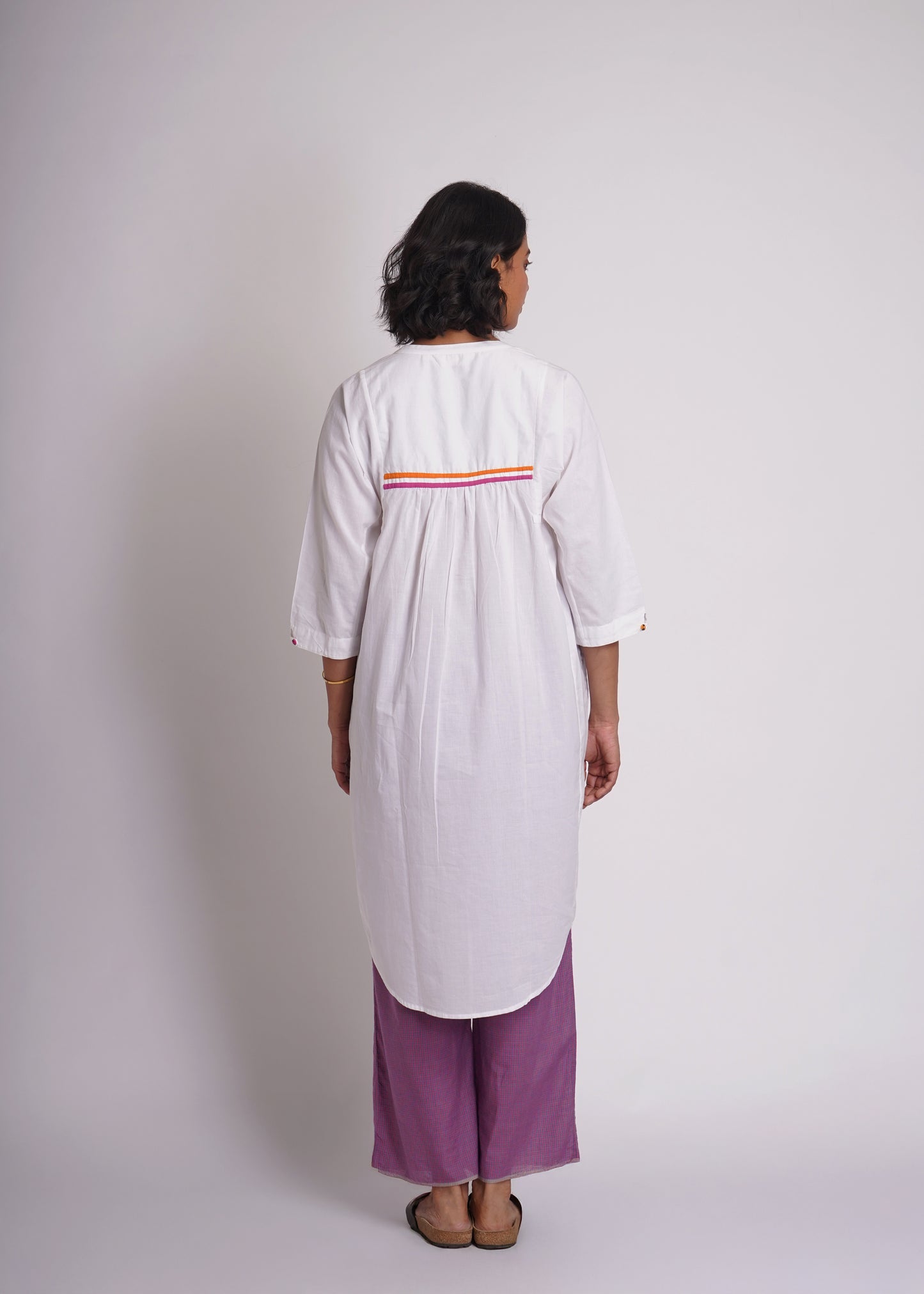 Lata: hand appliqué shirt dress