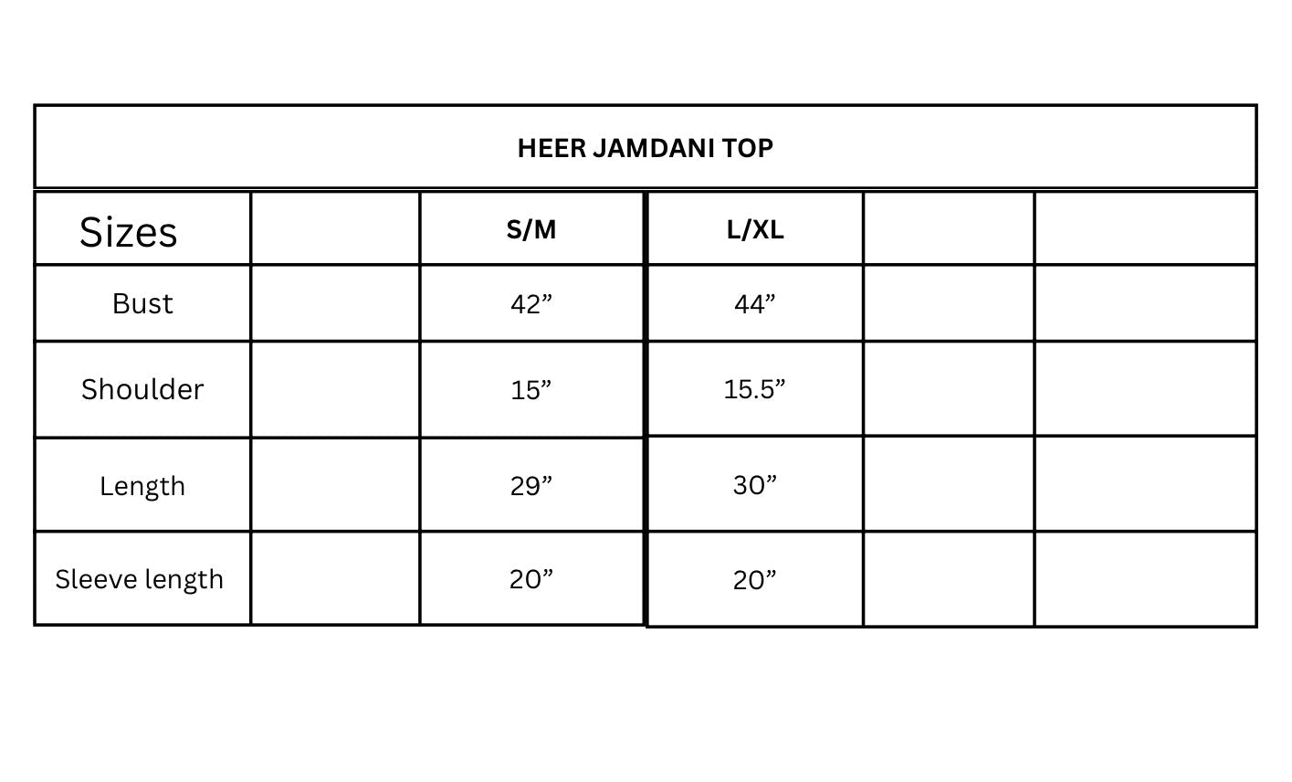 Heer jamdani top