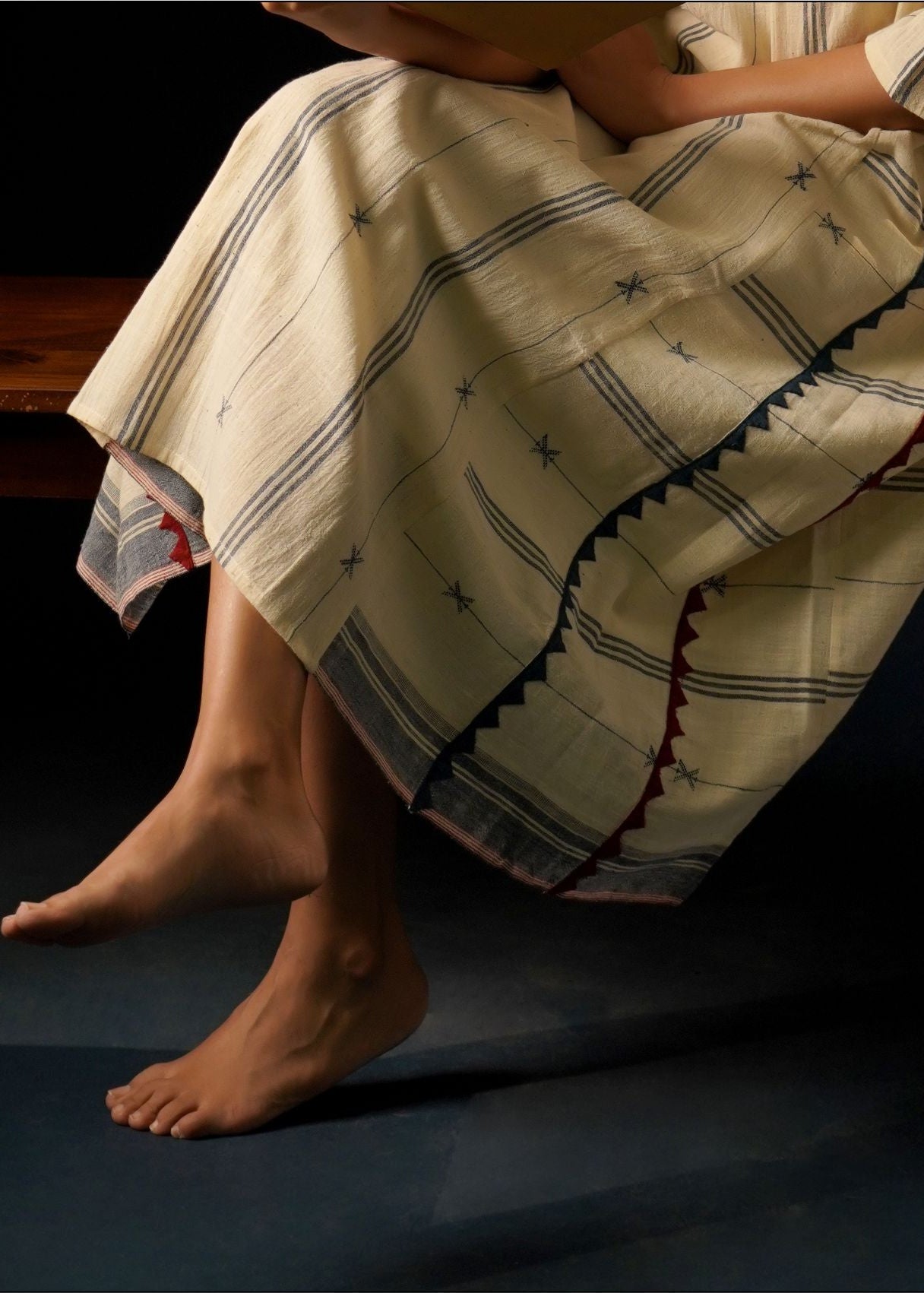 Chand, organic ctn bhujodi kali dress