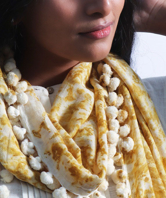 Tarana Natural dye cotton silk Stole
