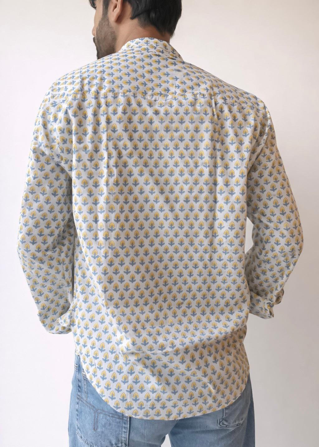 Ahaan yellow booti men’s shirt