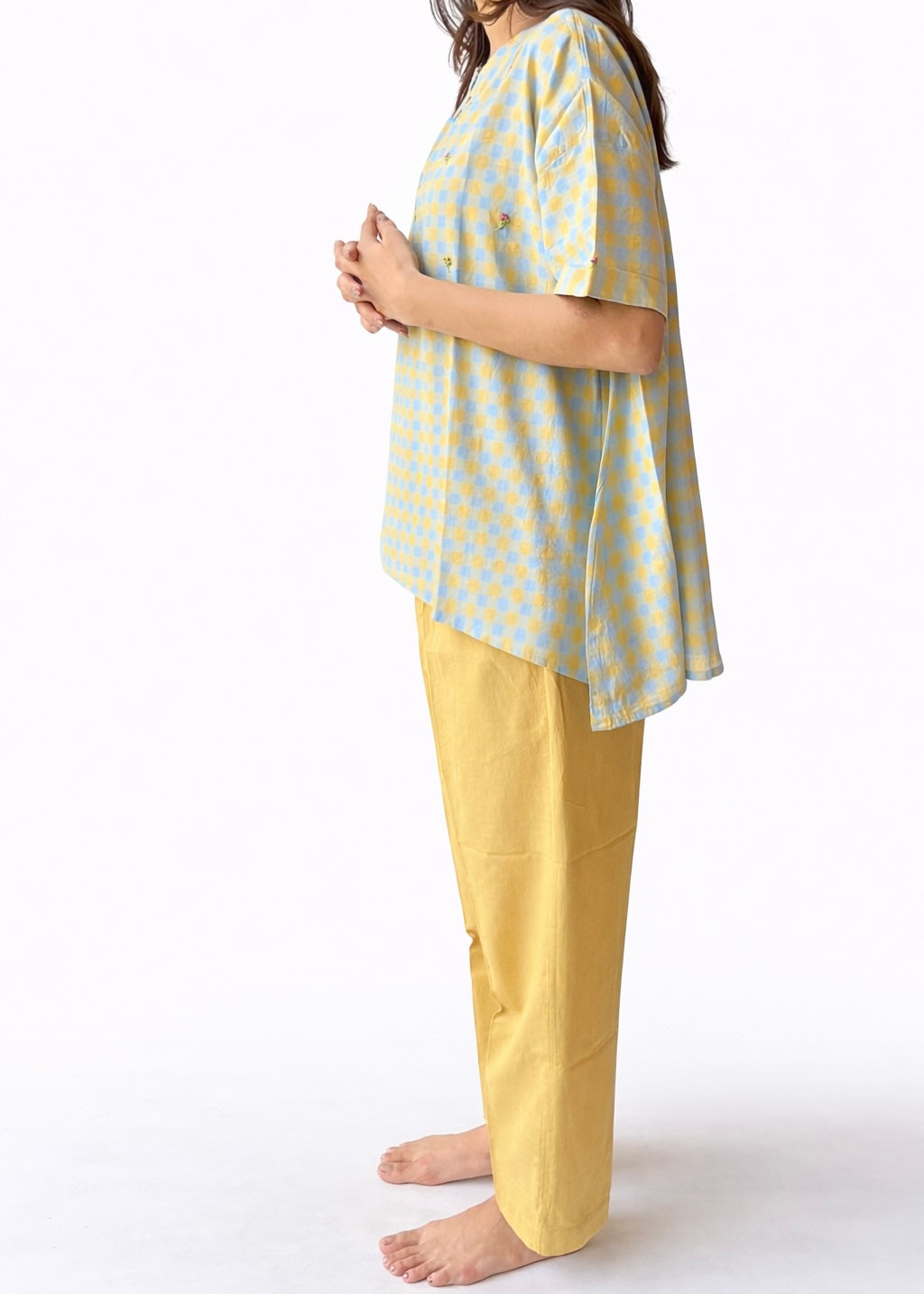 Chand mustard co-ord set