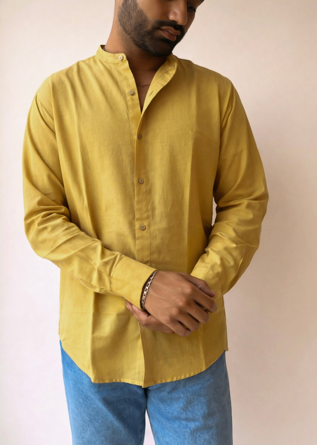 Naushad Yellow shirt for men