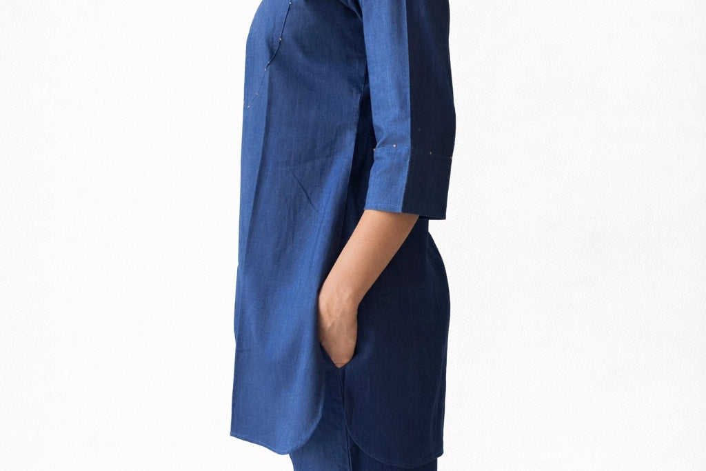 Geeta indigo co-ord set