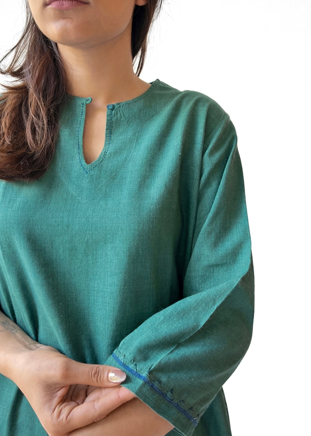 Roza green stripe co-ord set