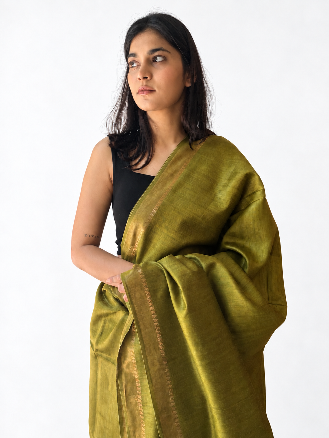 Tassar silk saree Heena