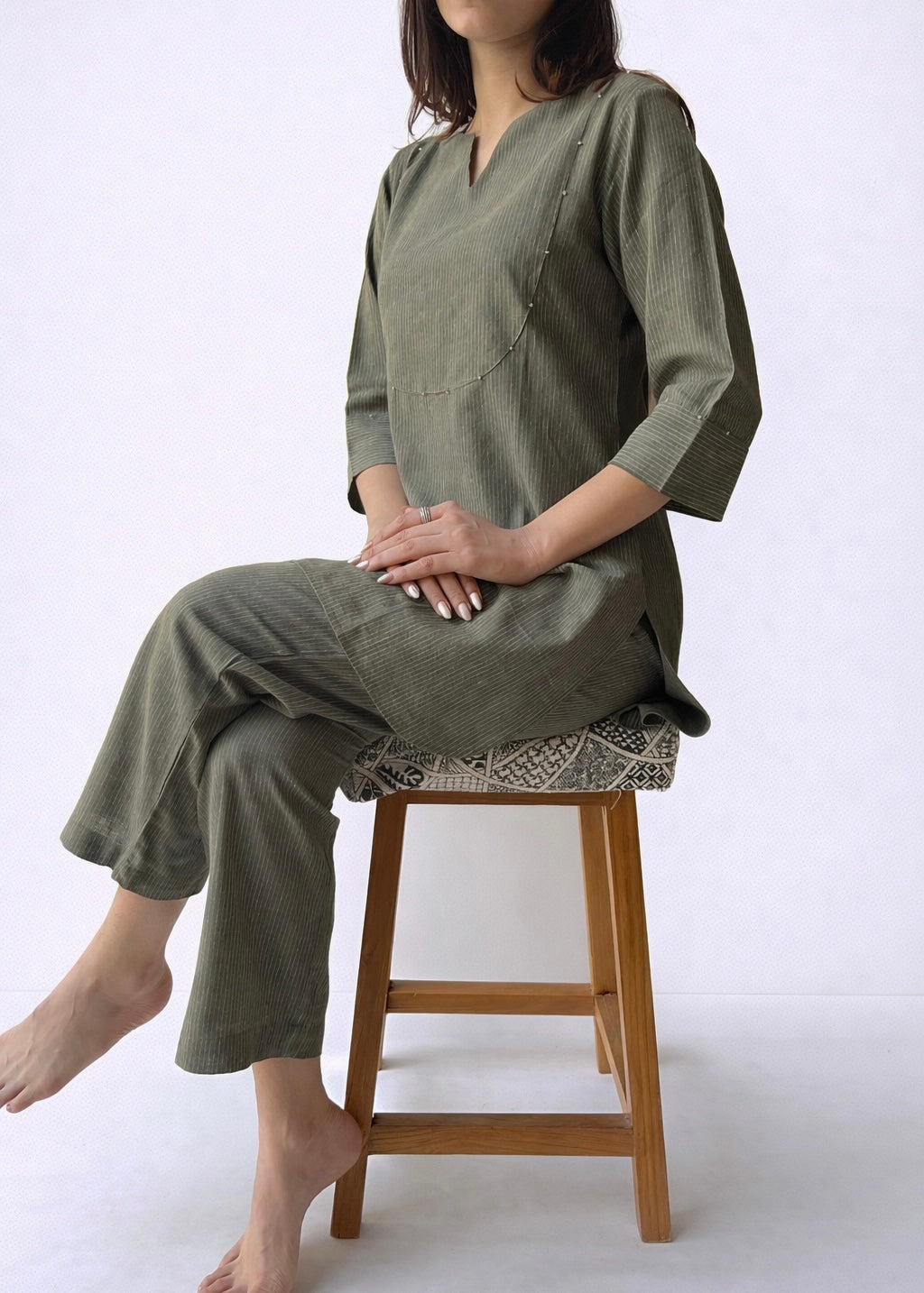 Geeta pin stripe co-ord set