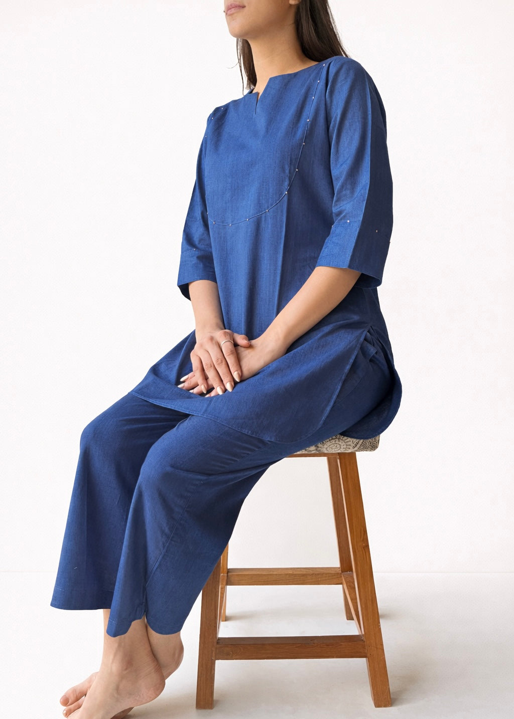 Geeta indigo co-ord set