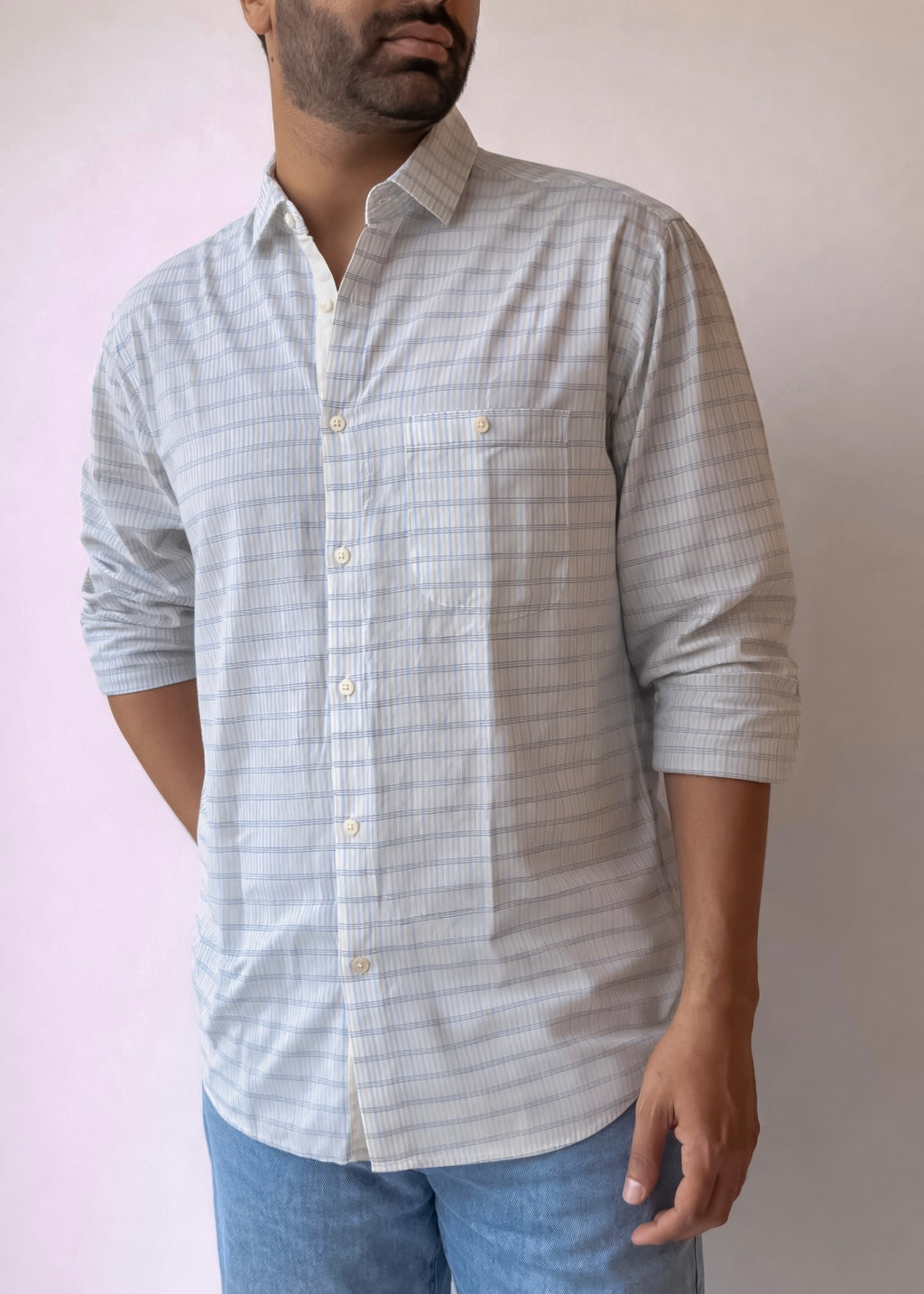 Naushad men’s checkered shirt