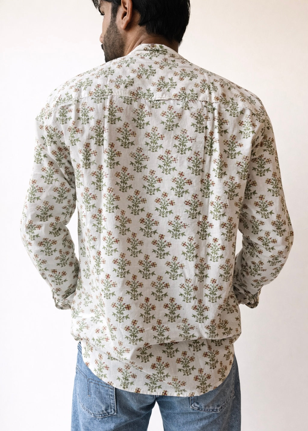 Ahaan green boota men’s shirt