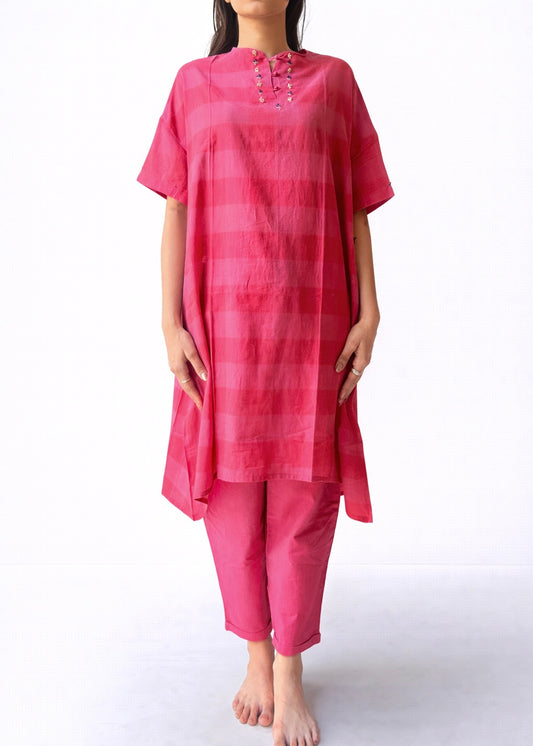 Chandni pink co-ord set