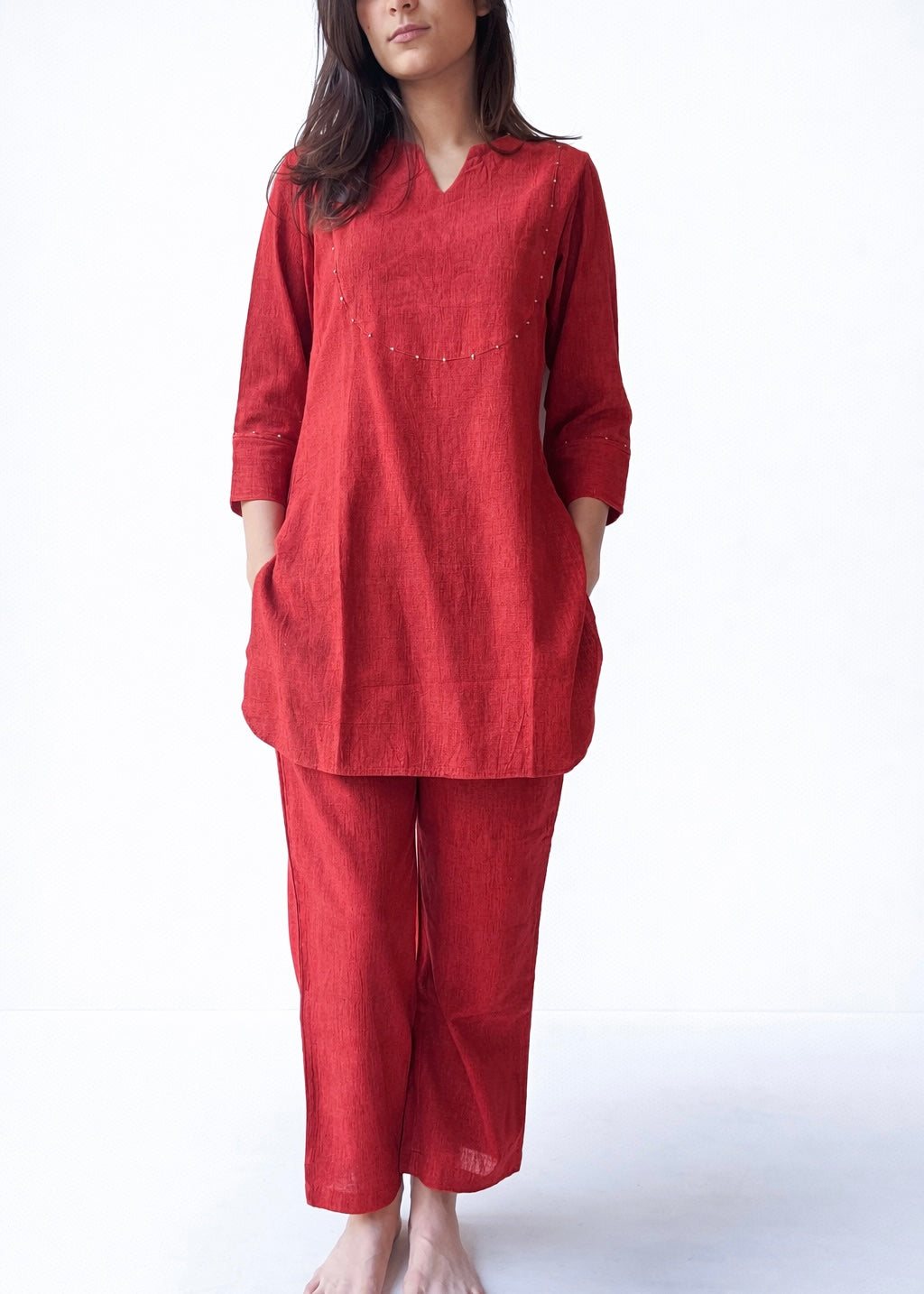 Geeta red co-ord set