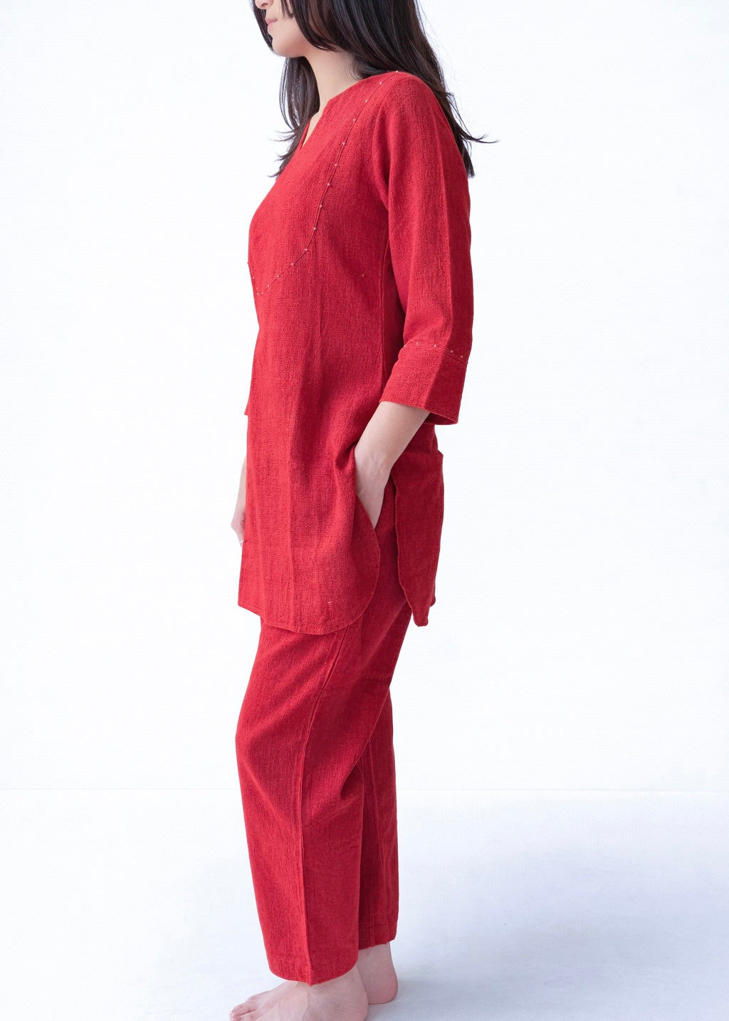 Geeta red co-ord set