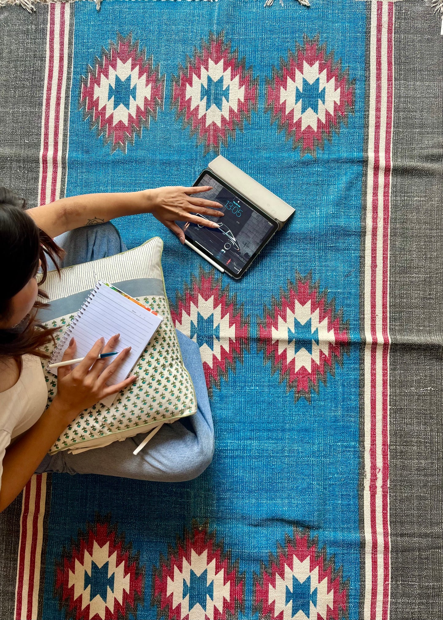 Printed Cotton Dhurrie