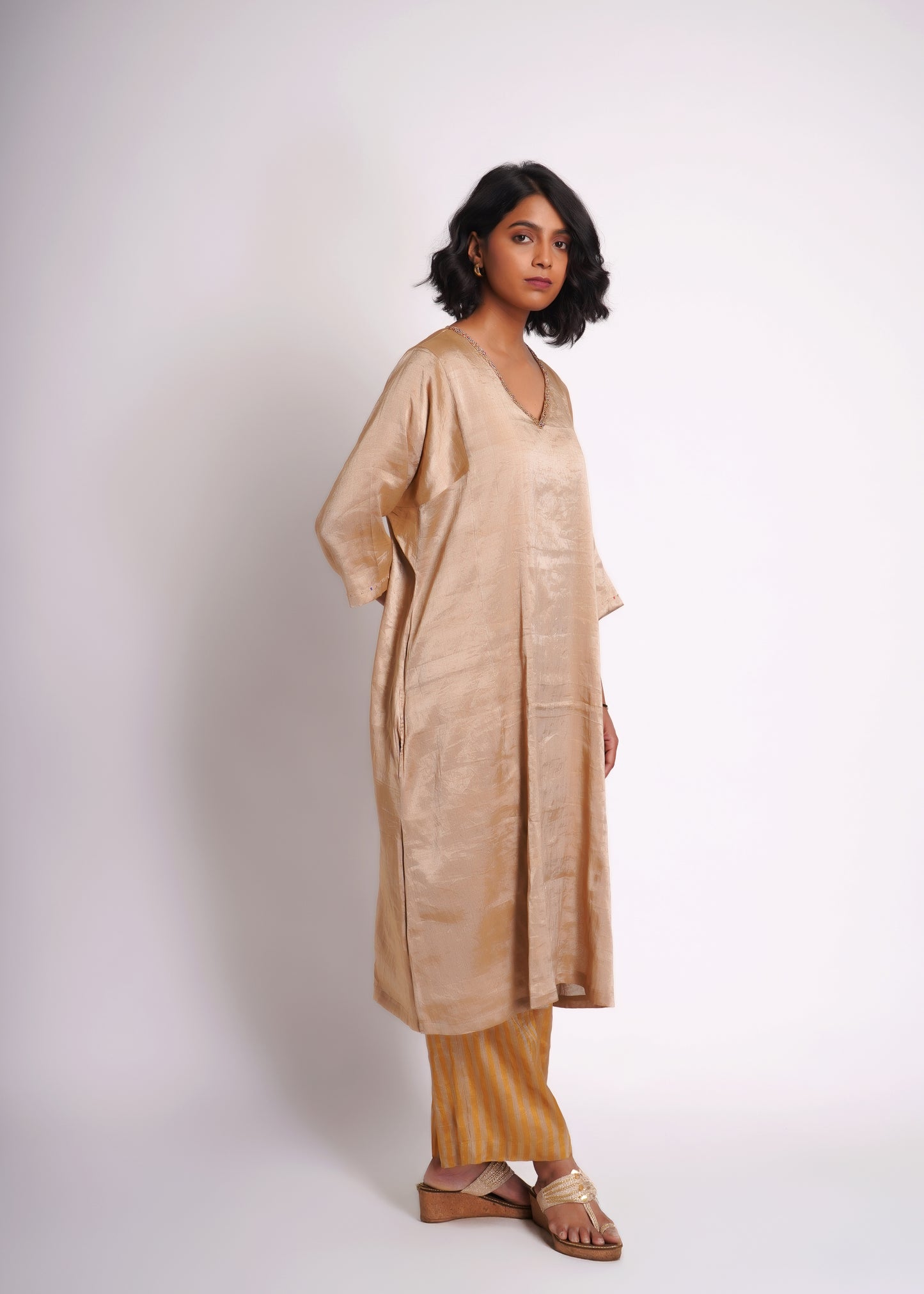 Jindan: Tissue Choga Co-ord Set
