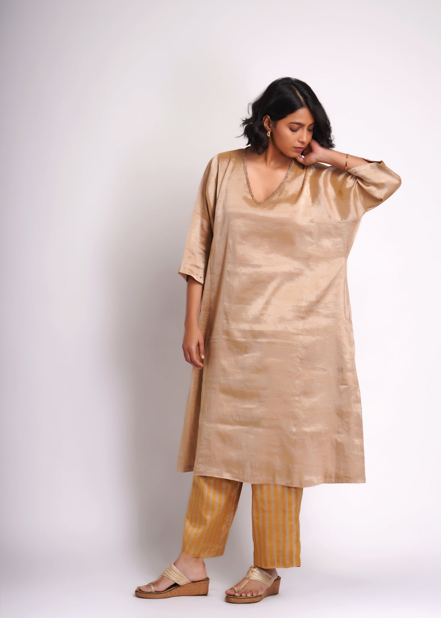 Jindan: Tissue Choga Co-ord Set