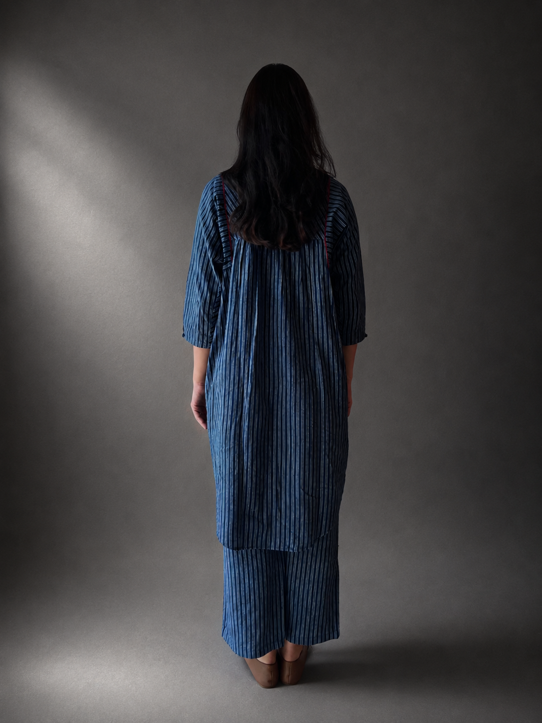 Lata indigo stripe dress