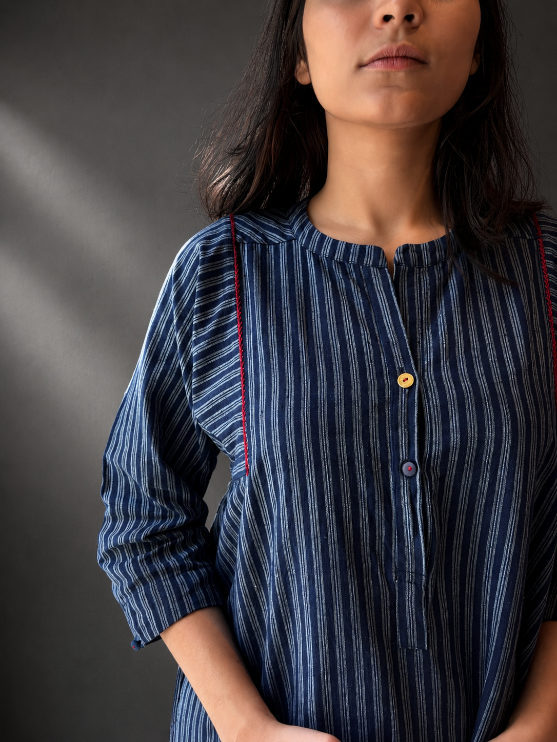 Lata indigo stripe dress