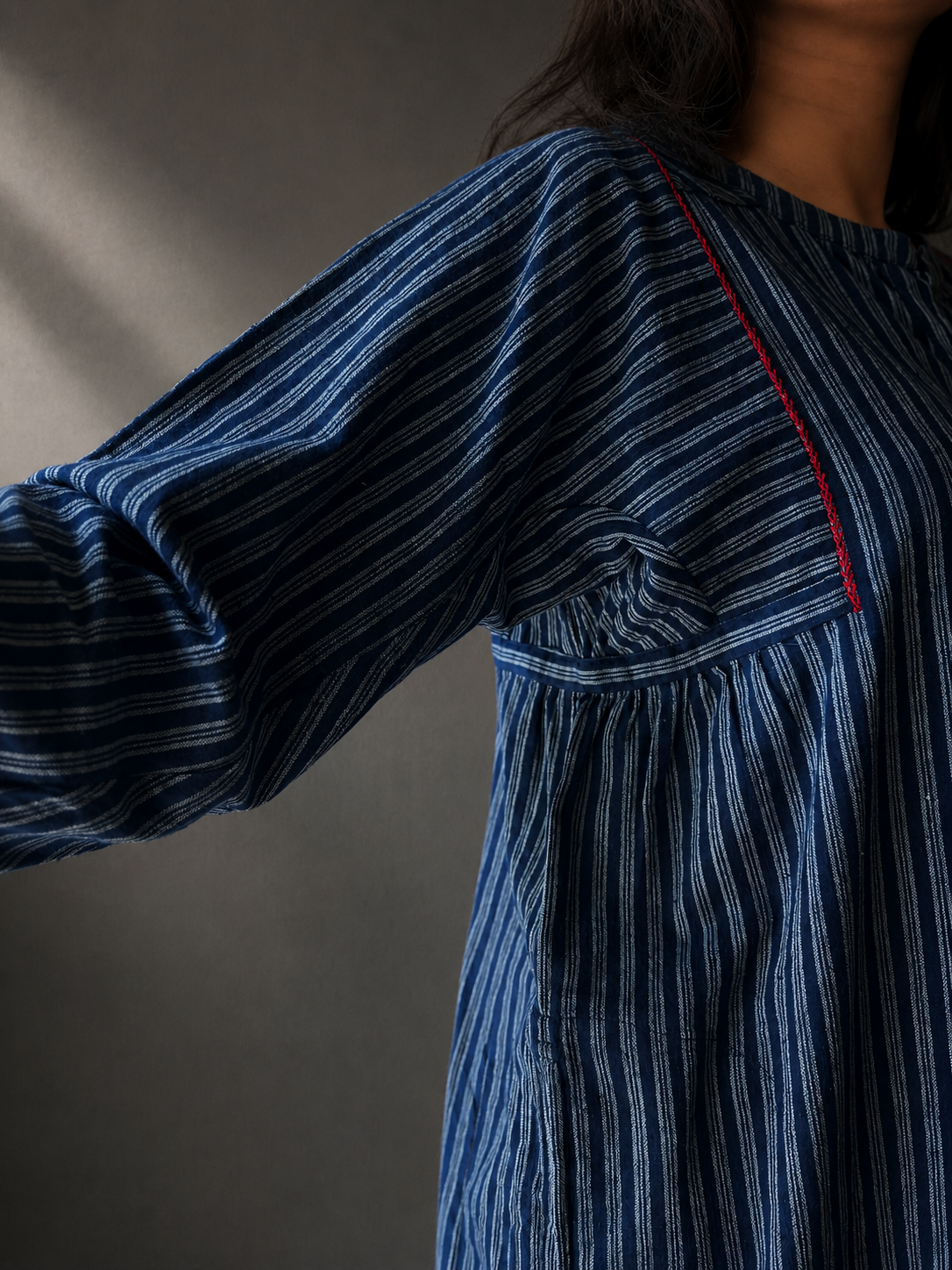 Lata indigo stripe dress
