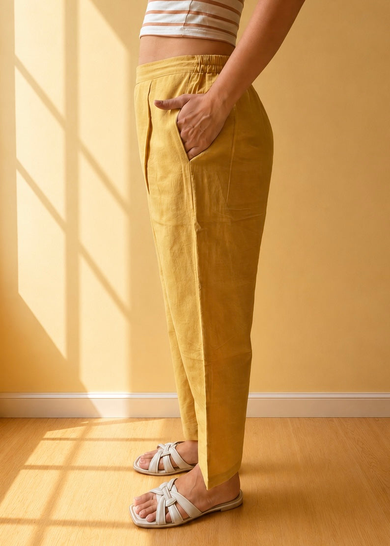 mustard pants
