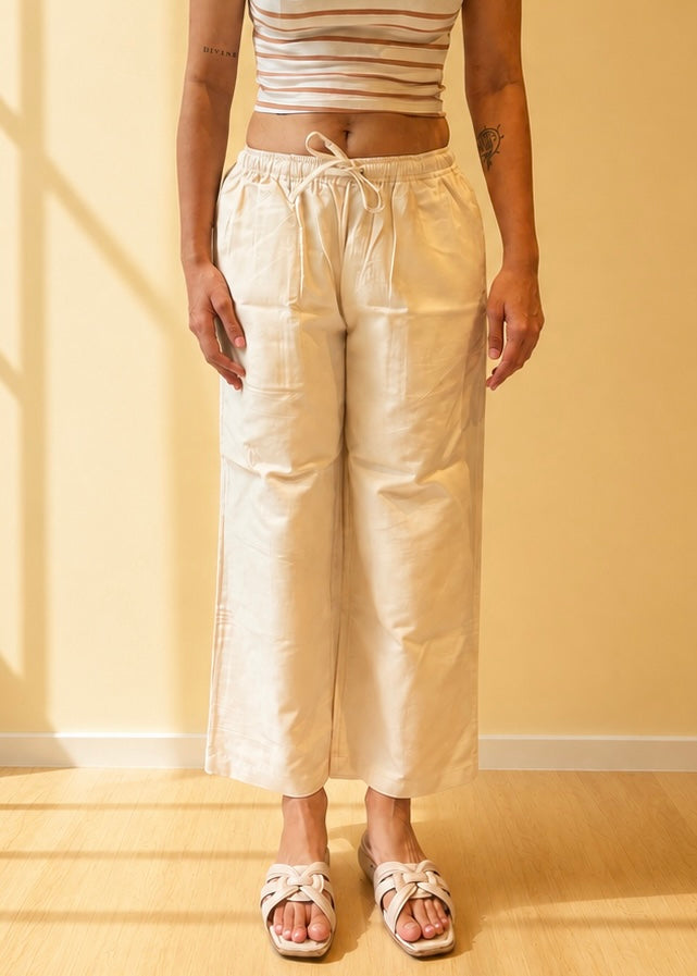 off white kora handwoven pants