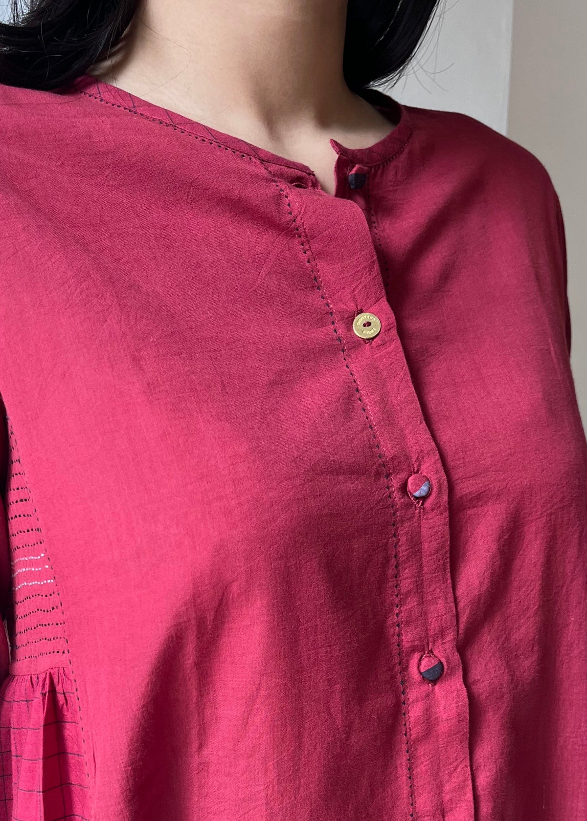 ZOYA top with fine handcrafted details