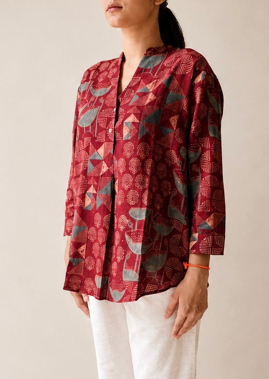 Alma ajrakh top