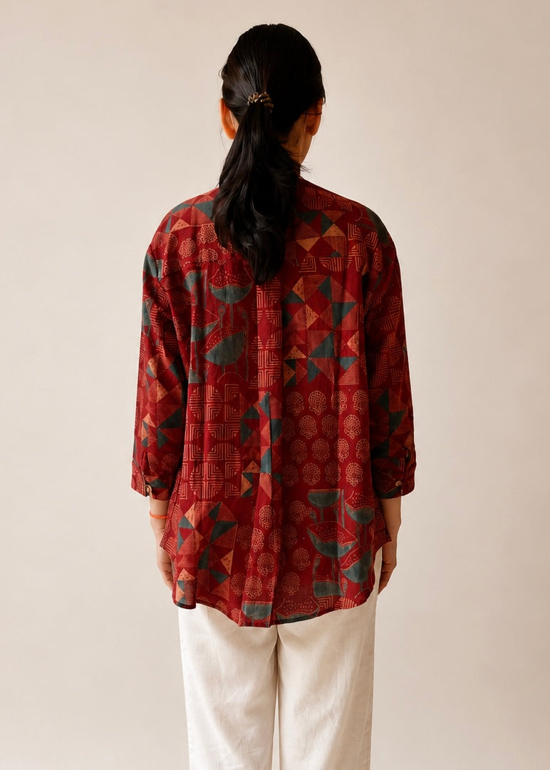 Alma ajrakh top