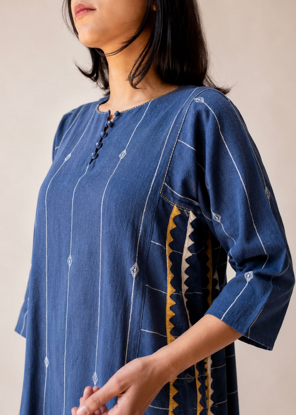 Jindan bhujodi indigo kali dress