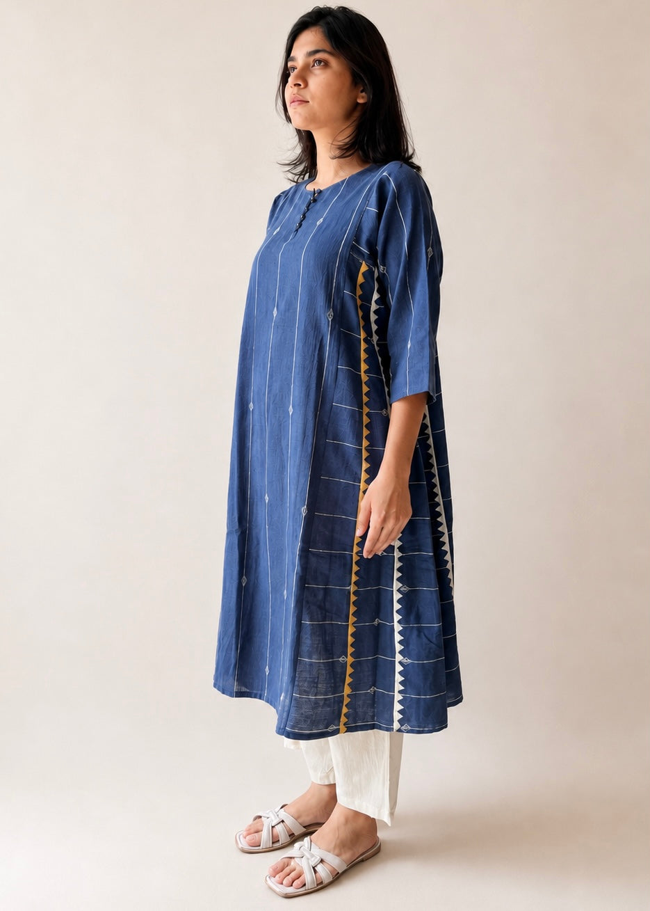 Jindan bhujodi indigo kali dress