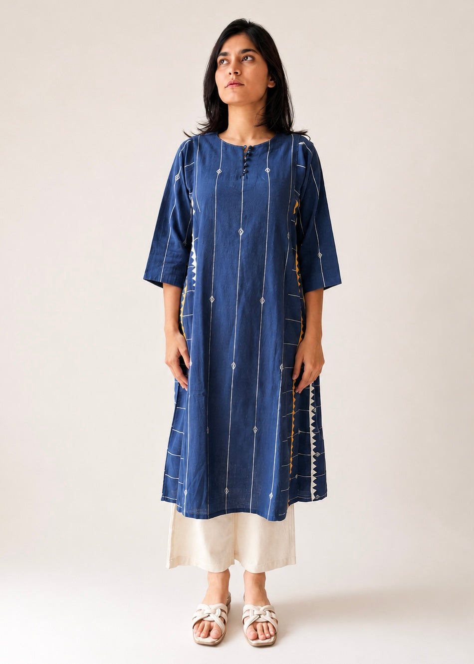 Jindan bhujodi indigo kali dress