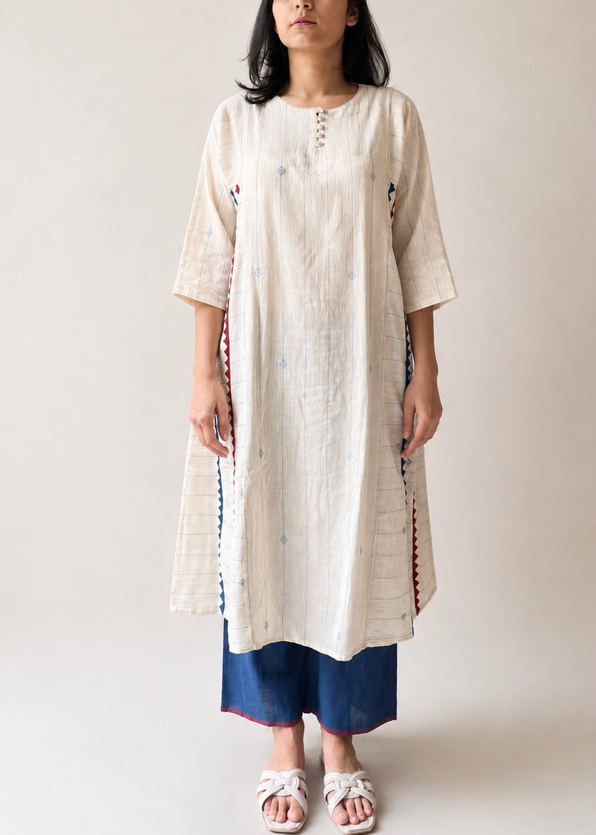 Jindan bhujodi white kali dress