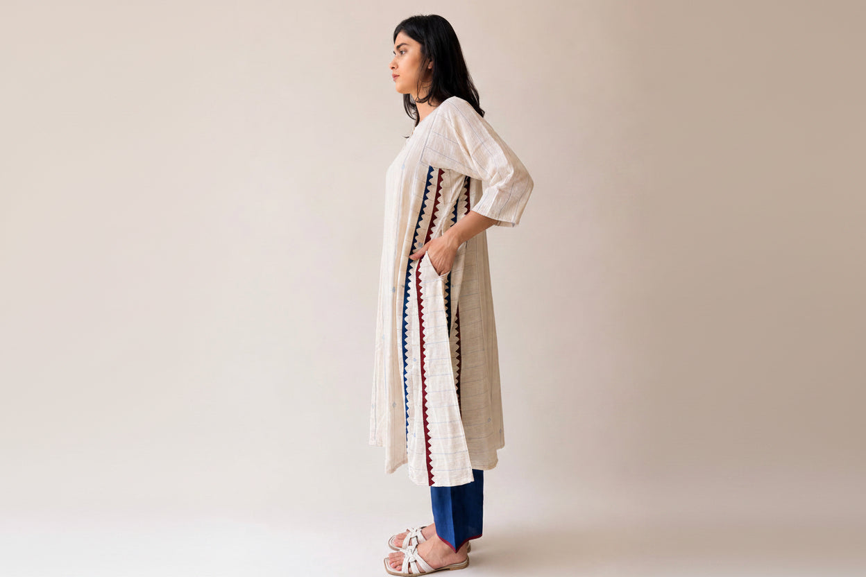 Jindan bhujodi white kali dress