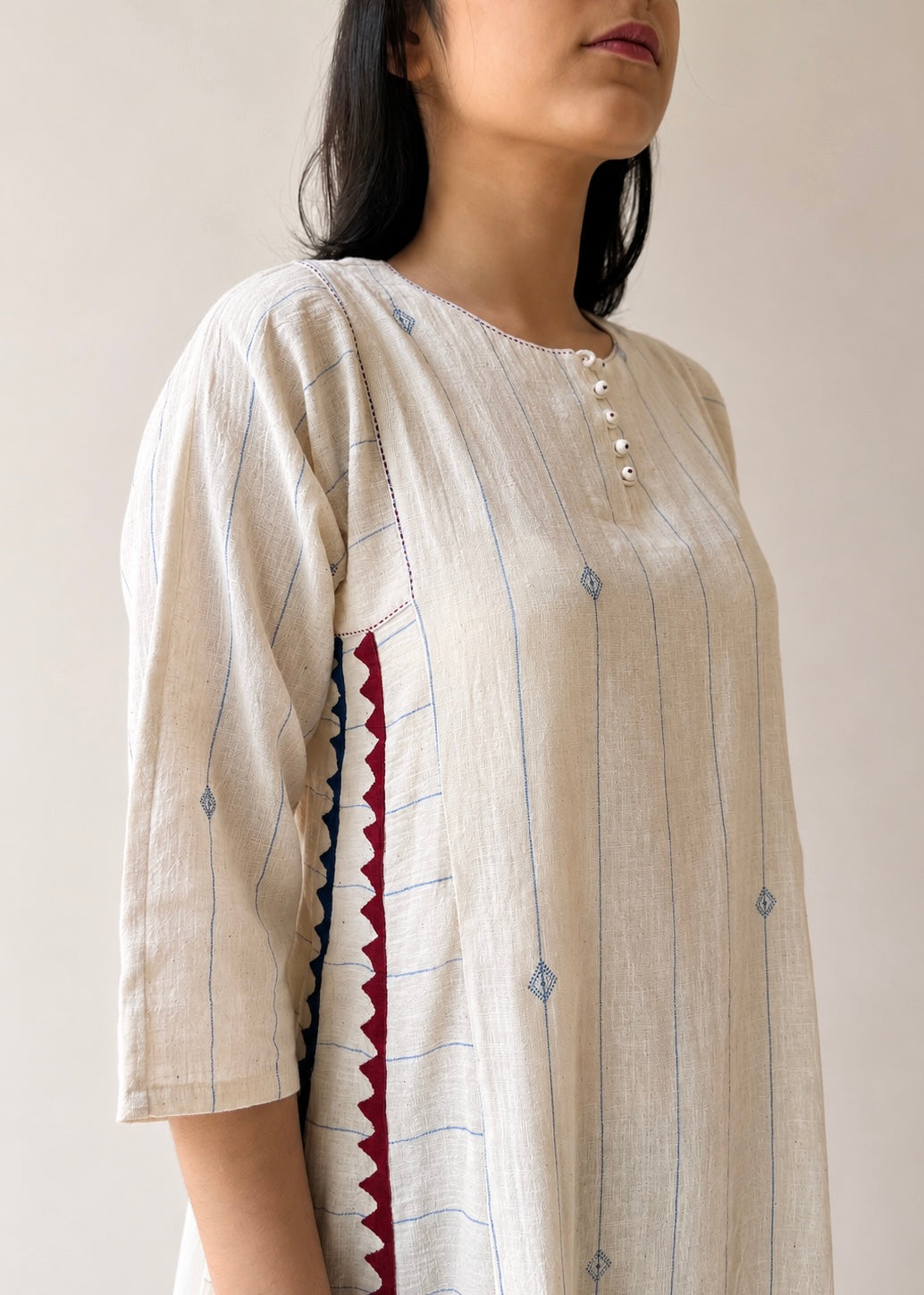 Jindan bhujodi white kali dress