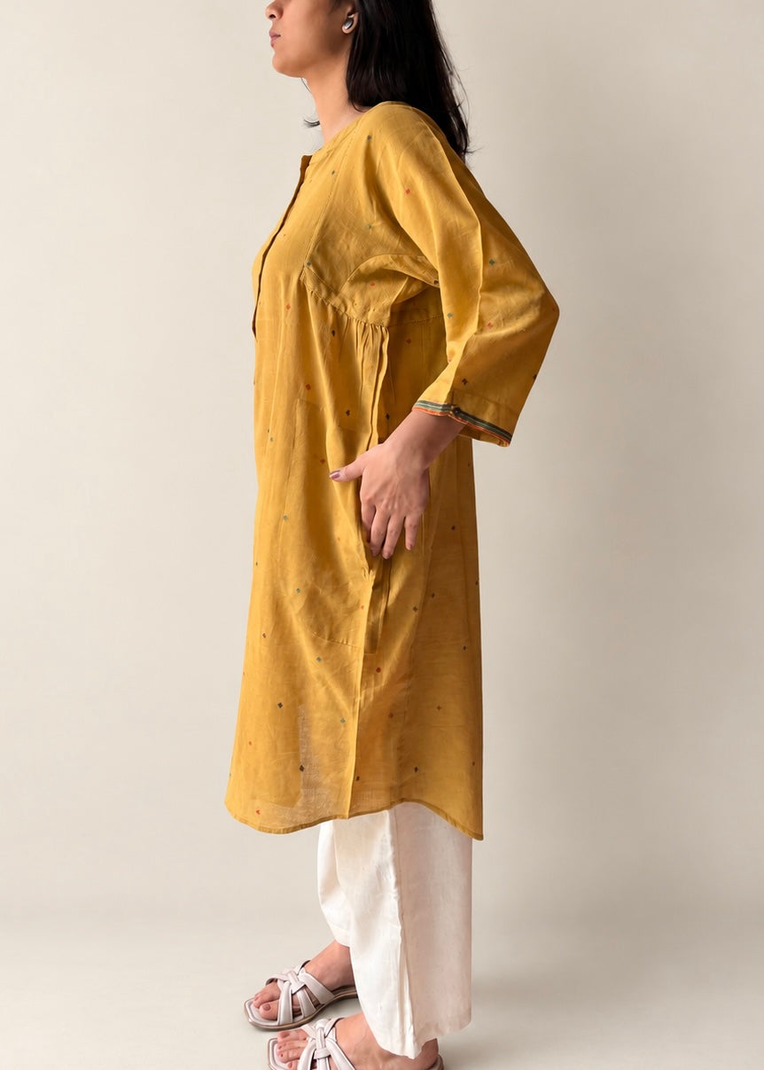 Lata Jamdani shirt dress