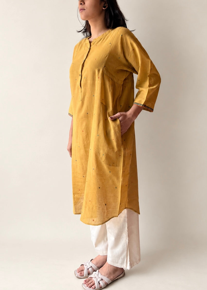 Lata Jamdani shirt dress