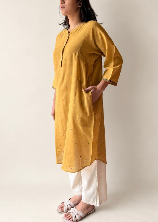 Lata Jamdani shirt dress