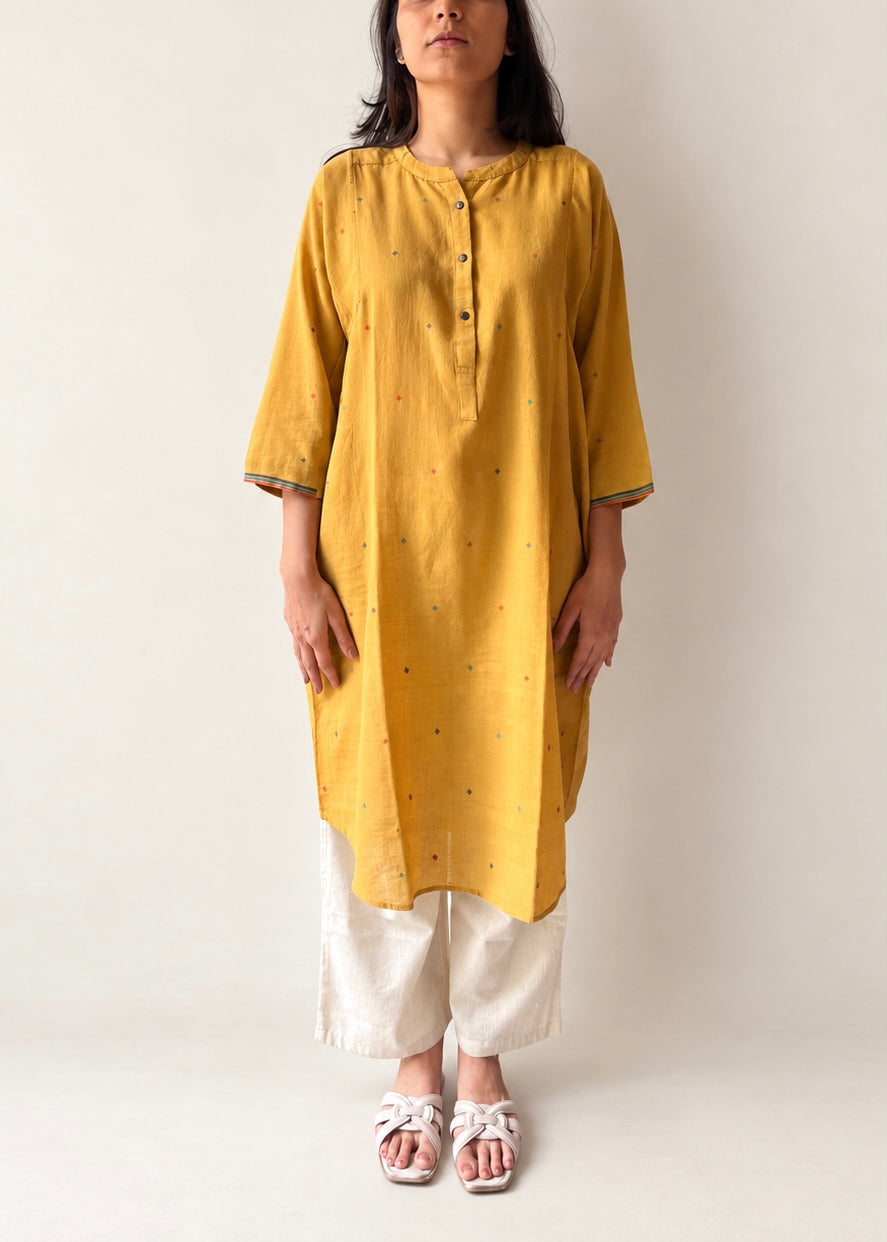 Lata Jamdani shirt dress