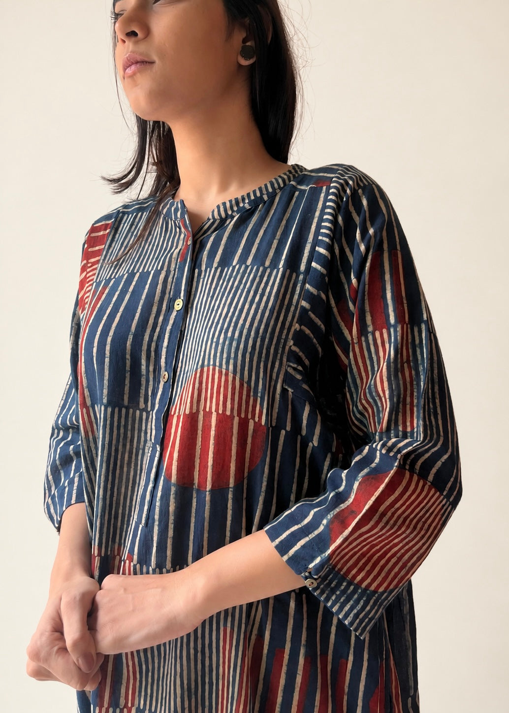 Lata Ajrakh shirt dress