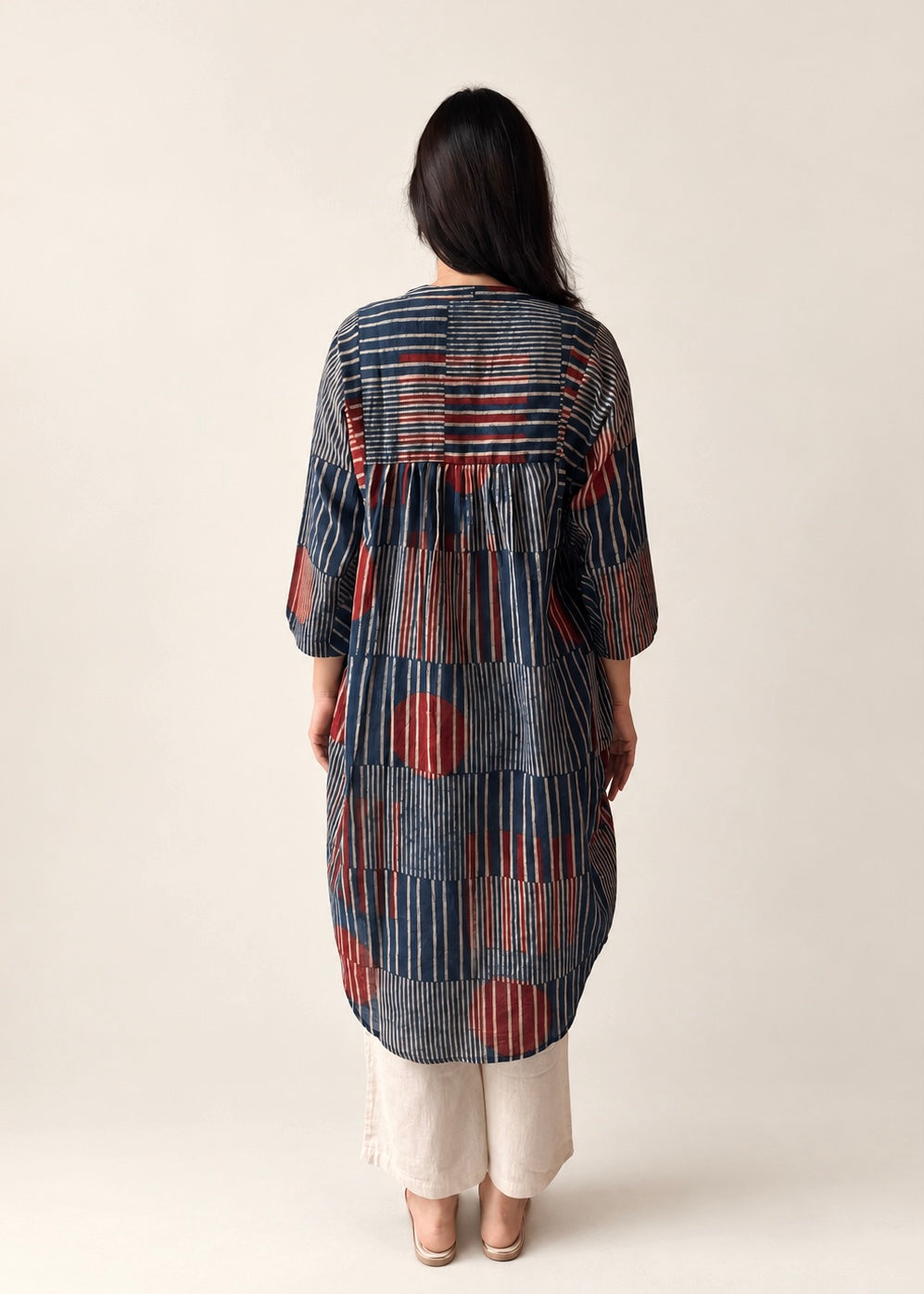 Lata Ajrakh shirt dress