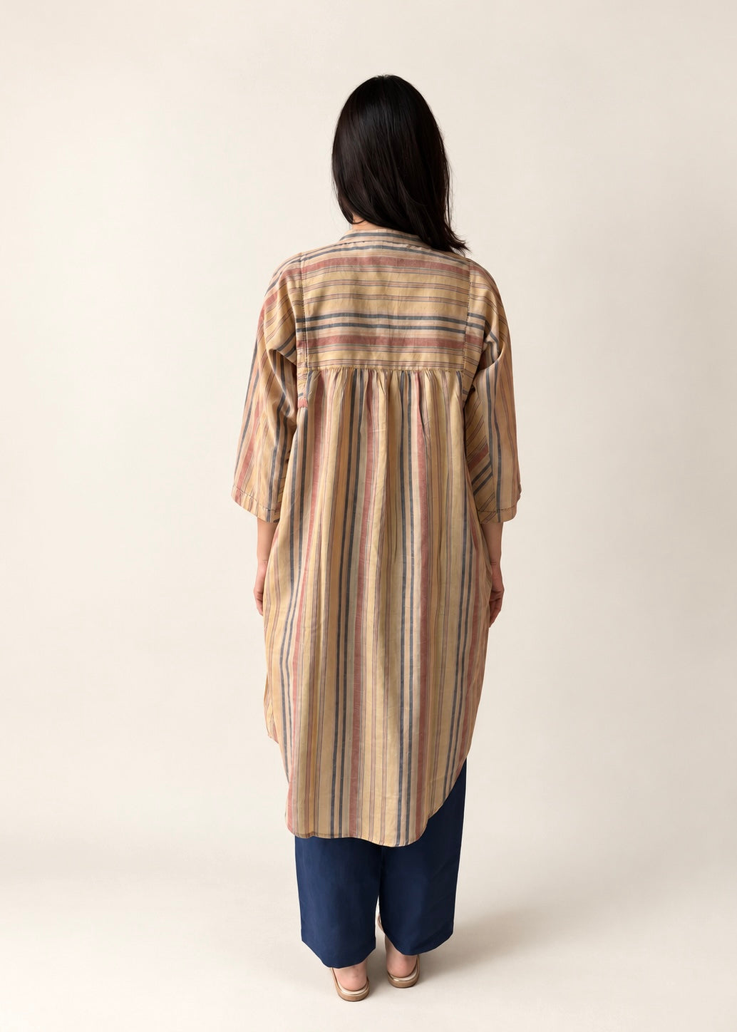 Lata Stripe shirt dress
