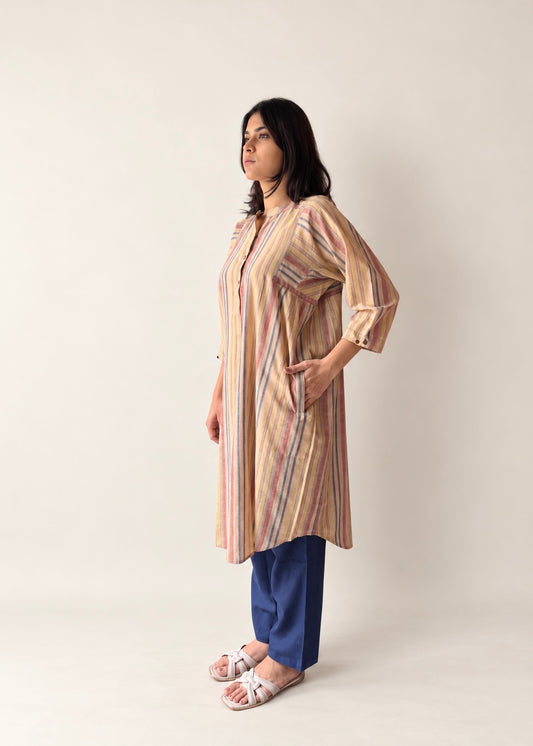 Lata Stripe shirt dress