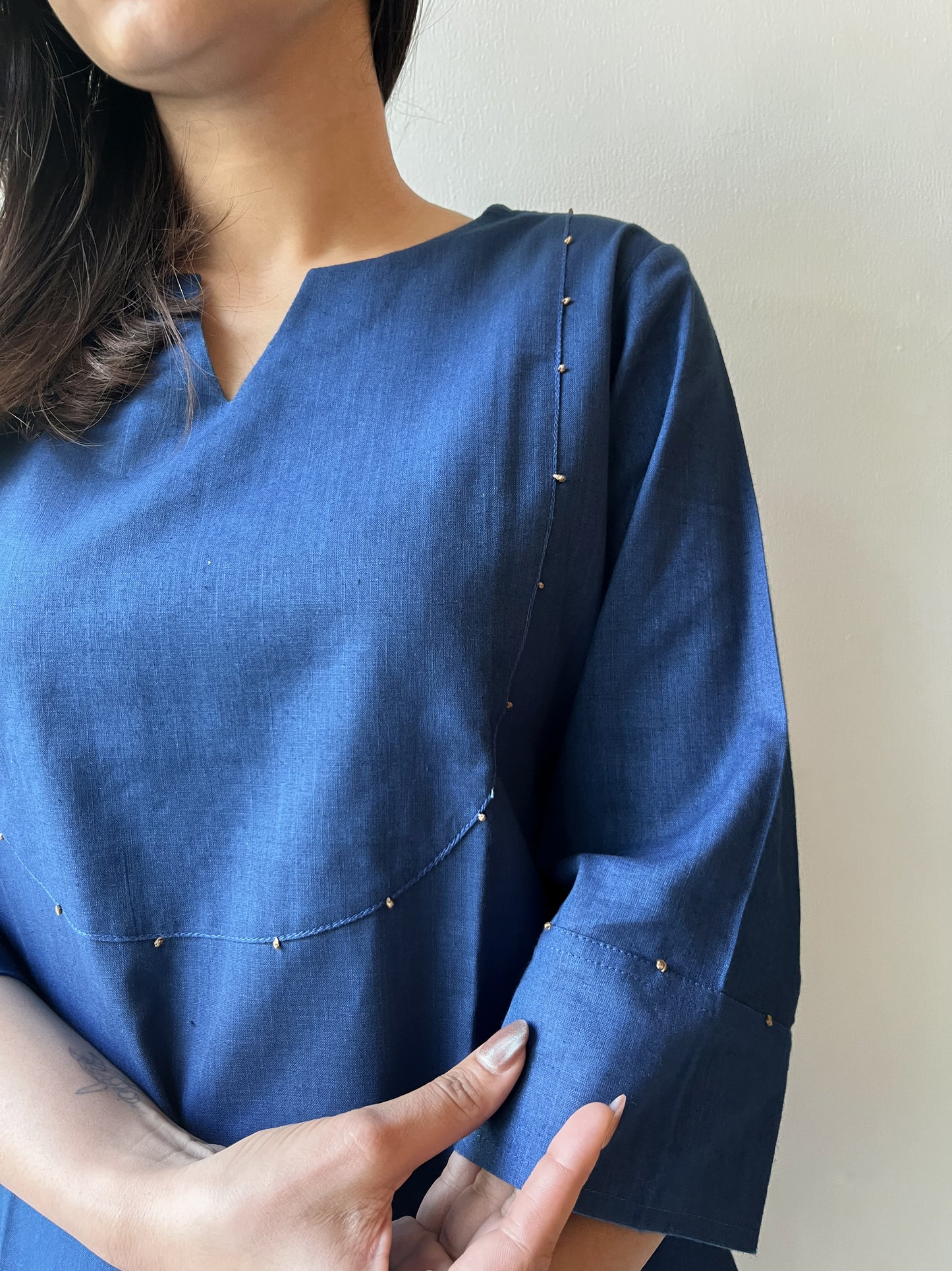 Geeta indigo co-ord set